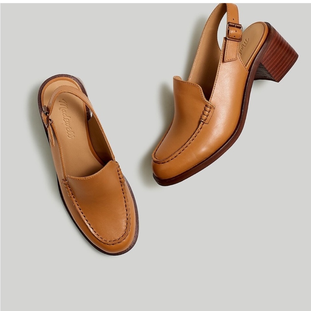 Madewell The Mervin Slingback Loafer in Brown 9.5